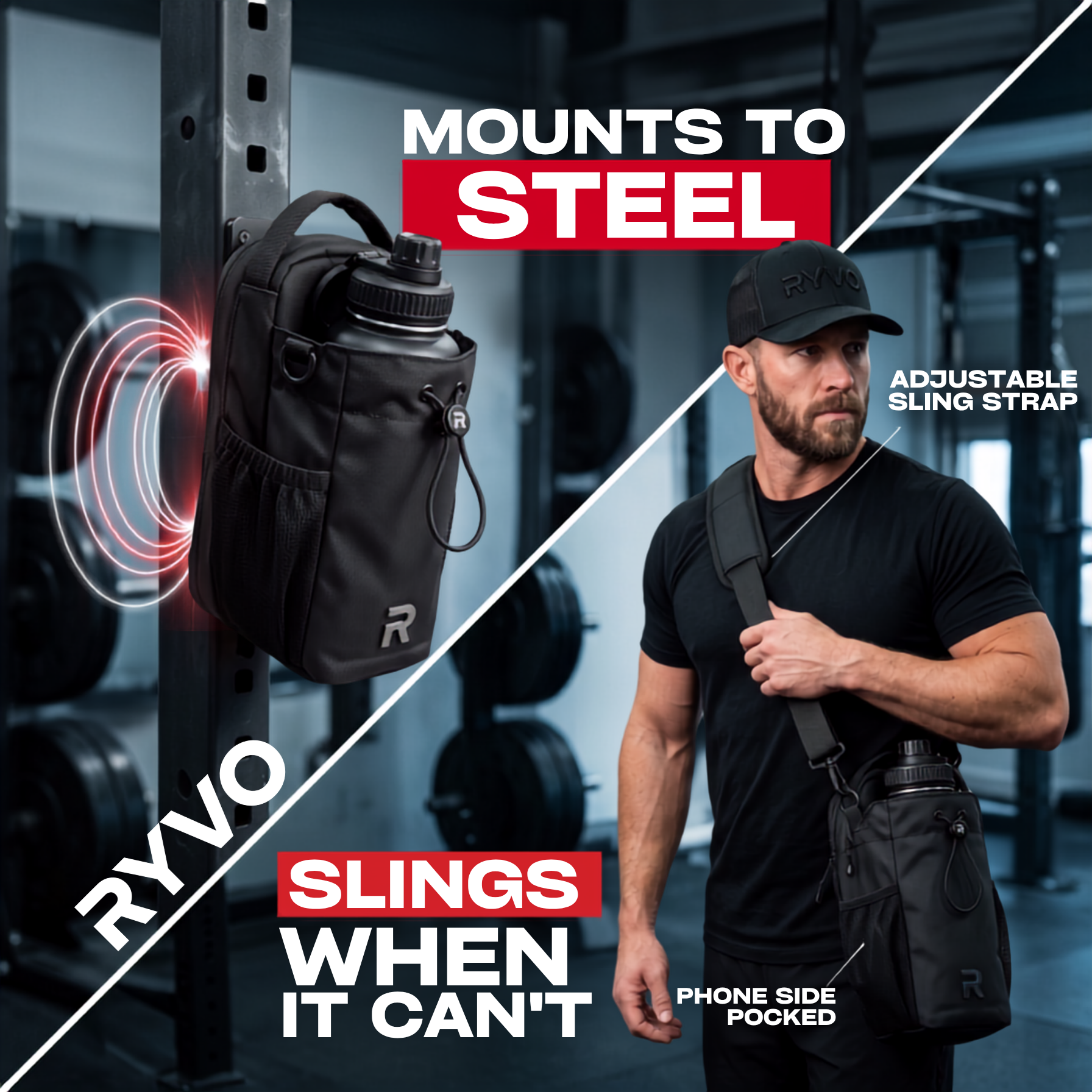 The Rig Pro — Magnetic Gym Bag