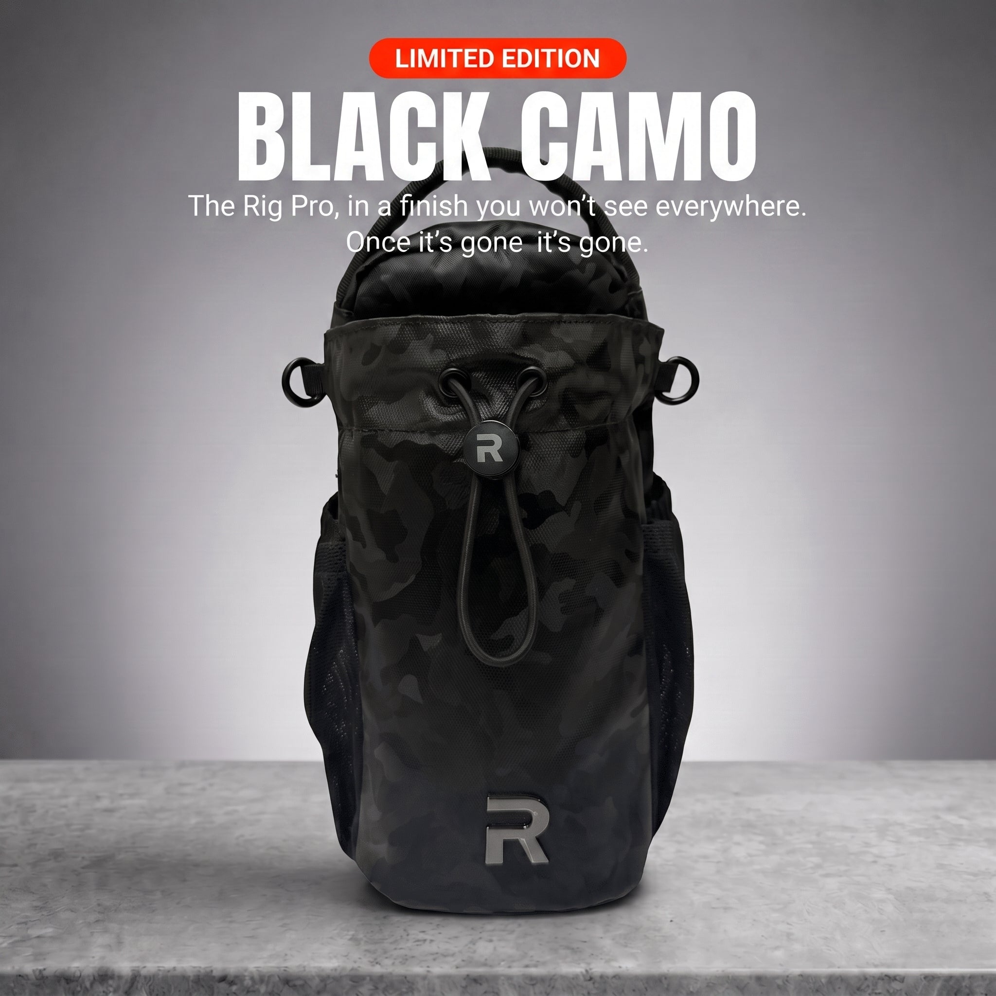 The Rig Pro — Magnetic Gym Bag - Black Camo