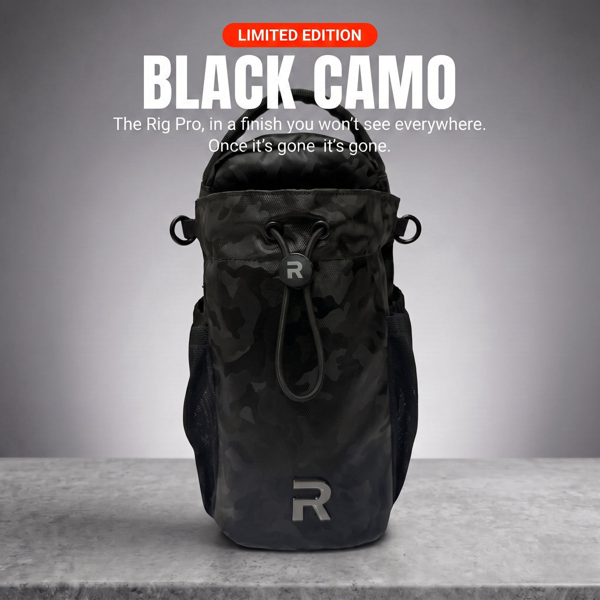 The Rig Pro — Magnetic Gym Bag - Black Camo